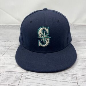 New Era Seattle Mariners‎ MLB Baseball Cap Fitted 7 3/8 Navy